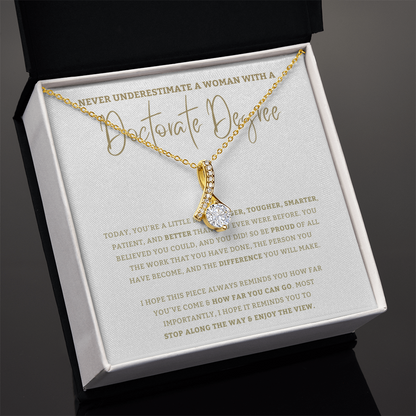 Doctorate Degree - PHD jewelry, Graduation Gift For Daughter, Personalized Graduation, Jewelry For College, Doctorate Graduation