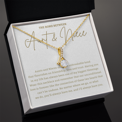 Aunt & Niece - Alluring Beauty Necklace Gift for Aunt, Gift for Niece