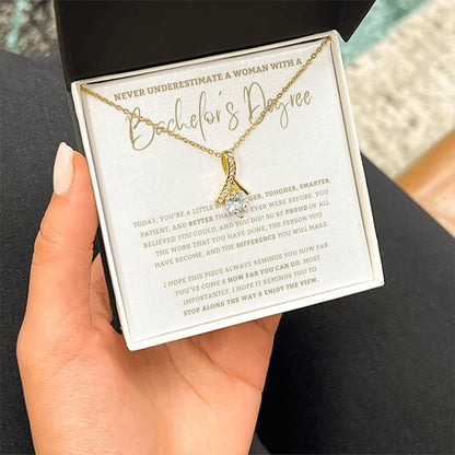 Bachelor's Degree - Graduation Gift For Daughter, Personalized Graduation, Jewelry For College, Bachelor Graduation