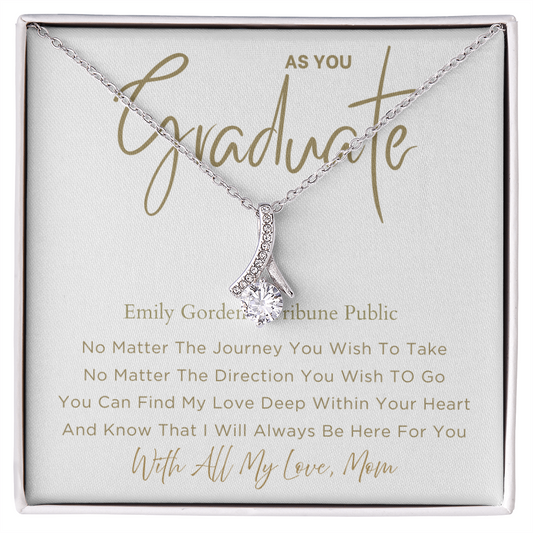 No Matter - Graduation Gift For Daughter, Personalized Graduation, Jewelry For College, Senior Graduation, Graduation Gift For Her
