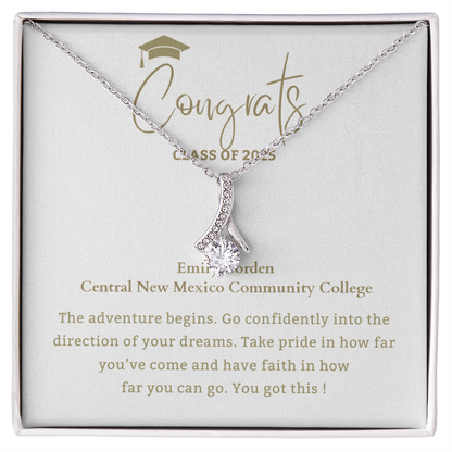 Adventure Begins with Name- Mother Daughter Gift, Daughter Graduation Gift, High School, College Graduate