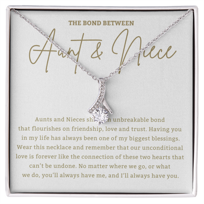Aunt & Niece - Alluring Beauty Necklace Gift for Aunt, Gift for Niece