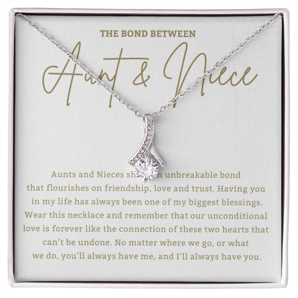 Aunt & Niece - Alluring Beauty Necklace Gift for Aunt, Gift for Niece