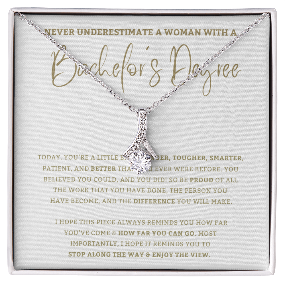 Bachelor's Degree - Graduation Gift For Daughter, Personalized Graduation, Jewelry For College, Bachelor Graduation