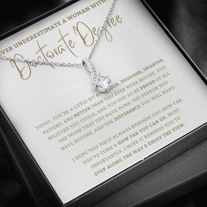 Doctorate Degree - PHD jewelry, Graduation Gift For Daughter, Personalized Graduation, Jewelry For College, Doctorate Graduation