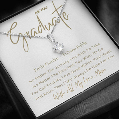 No Matter - Graduation Gift For Daughter, Personalized Graduation, Jewelry For College, Senior Graduation, Graduation Gift For Her
