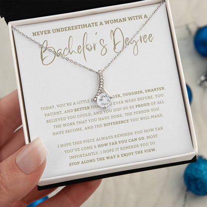 Bachelor's Degree - Graduation Gift For Daughter, Personalized Graduation, Jewelry For College, Bachelor Graduation