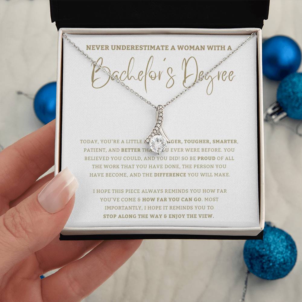 Bachelor's Degree - Graduation Gift For Daughter, Personalized Graduation, Jewelry For College, Bachelor Graduation