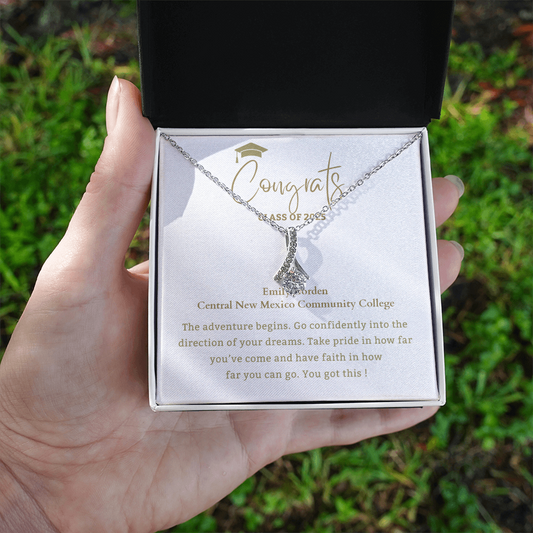 Adventure Begins with Name- Mother Daughter Gift, Daughter Graduation Gift, High School, College Graduate