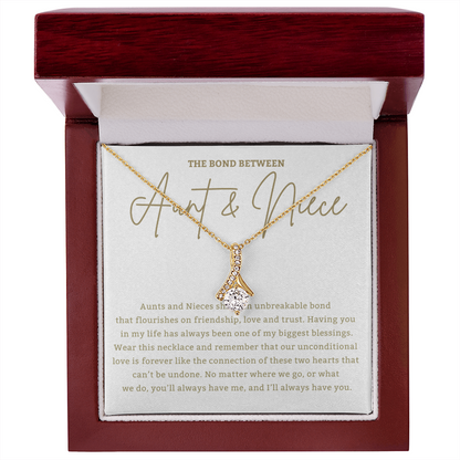 Aunt & Niece - Alluring Beauty Necklace Gift for Aunt, Gift for Niece