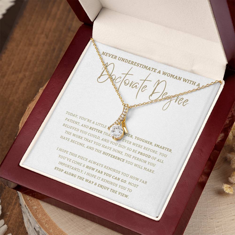 Doctorate Degree - PHD jewelry, Graduation Gift For Daughter, Personalized Graduation, Jewelry For College, Doctorate Graduation