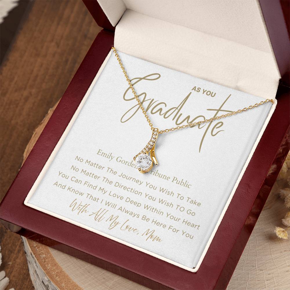 No Matter - Graduation Gift For Daughter, Personalized Graduation, Jewelry For College, Senior Graduation, Graduation Gift For Her
