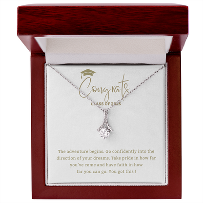 Adventure Begins - Mother Daughter Gift, Daughter Graduation Gift, High School, College Graduate - No Name
