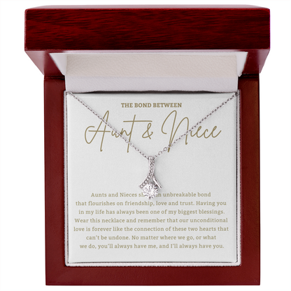 Aunt & Niece - Alluring Beauty Necklace Gift for Aunt, Gift for Niece