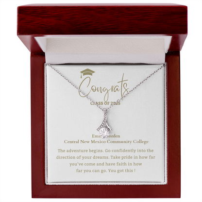 Adventure Begins with Name- Mother Daughter Gift, Daughter Graduation Gift, High School, College Graduate