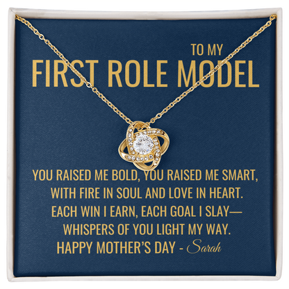 You Raised Me Bold Necklace - Gift from Daughter To Mom, Mothers day Gift, Mom and Daughter, Gift for Mom, Gift for Mommy, Christmas Gift