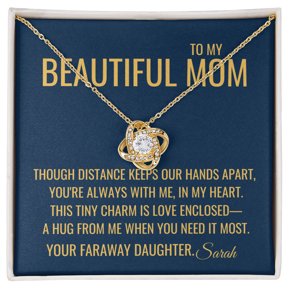 Our Hands Apart Necklace - Gift from Daughter To Mom, Mothers day Gift, Mom and Daughter, Gift for Mom, Gift for Mommy, Christmas Gift