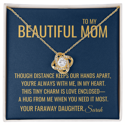 Our Hands Apart Necklace - Gift from Daughter To Mom, Mothers day Gift, Mom and Daughter, Gift for Mom, Gift for Mommy, Christmas Gift