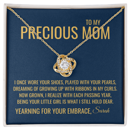 Played With Your Pearls Necklace - Gift from Daughter To Mom, Mothers day Gift, Mom and Daughter, Gift for Mom, Gift for Mommy, Christmas Gift