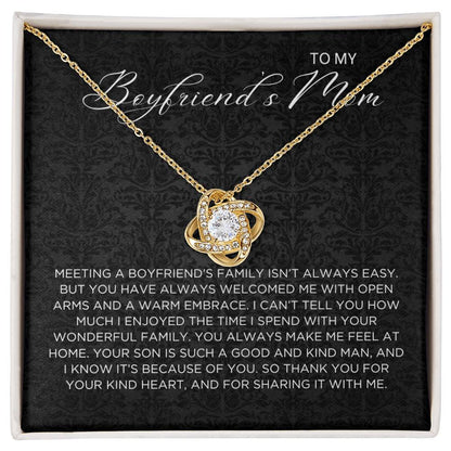 Boyfriend's family Necklace - Gift from Girlfriend To Boyfriend's Mom, gift from girlfriend, gift for Boyfriend's Mom