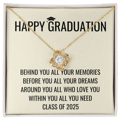 Behind You - Graduation Gift For Daughter, Personalized Graduation, Jewelry For College, Senior Graduation, Graduation Gift For Her - No Name