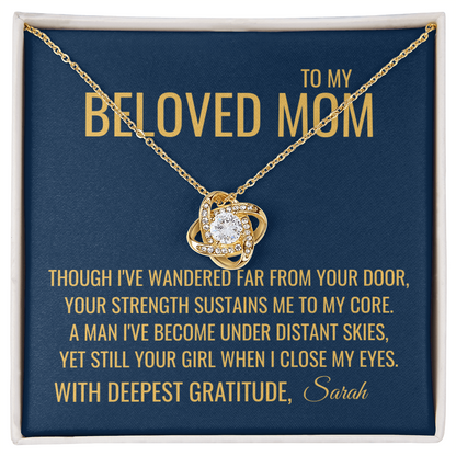 Far From Your Door Necklace - Gift from Daughter To Mom, Mothers day Gift, Mom and Daughter, Gift for Mom, Gift for Mommy, Christmas Gift