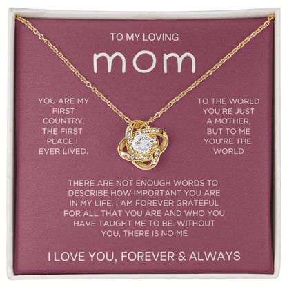 Forever & Always Necklace - Gift from Daughter To Mom, gift from daughter, gift for mom, mom and daughter, gift for mommy