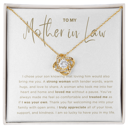 Strong Women Necklace - Gift from Wife to my Mom, gift from daughter in law, gift for Mother in Law