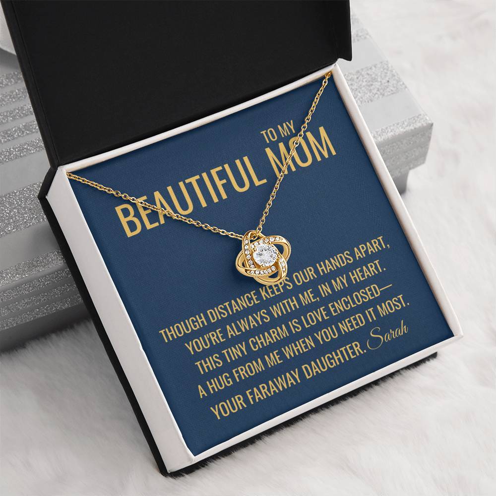 Our Hands Apart Necklace - Gift from Daughter To Mom, Mothers day Gift, Mom and Daughter, Gift for Mom, Gift for Mommy, Christmas Gift