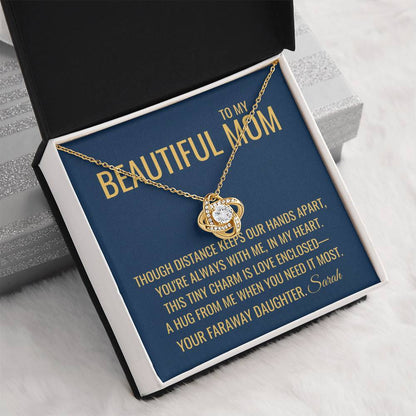 Our Hands Apart Necklace - Gift from Daughter To Mom, Mothers day Gift, Mom and Daughter, Gift for Mom, Gift for Mommy, Christmas Gift