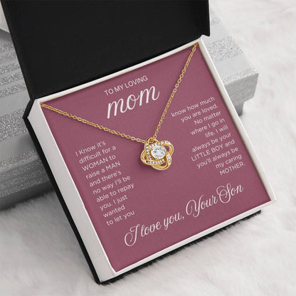 Raise a Man Necklace - Gift from Son To Mom, gift from Son, gift for mom, mom and son, gift for mommy