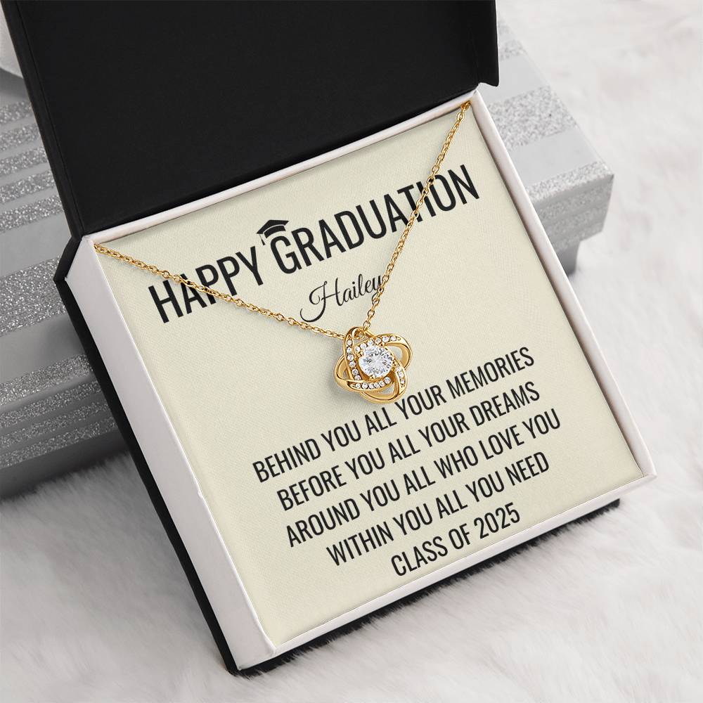 Behind You - Graduation Gift For Daughter, Personalized Graduation, Jewelry For College, Senior Graduation, Graduation Gift For Her