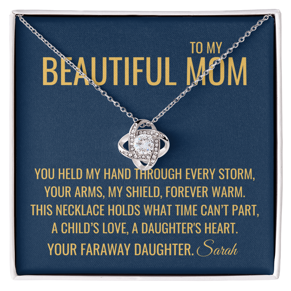 My Shield Necklace - Gift from Daughter To Mom, Mothers day Gift, Mom and Daughter, Gift for Mom, Gift for Mommy, Christmas Gift