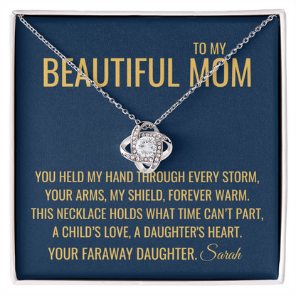 My Shield Necklace - Gift from Daughter To Mom, Mothers day Gift, Mom and Daughter, Gift for Mom, Gift for Mommy, Christmas Gift