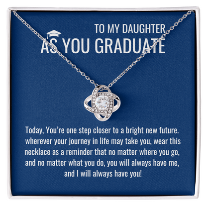 As A Graduate Necklace - Mother Daughter Gift, Daughter Graduation Gift, High School, College Graduate