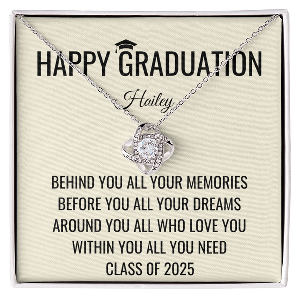 Behind You - Graduation Gift For Daughter, Personalized Graduation, Jewelry For College, Senior Graduation, Graduation Gift For Her