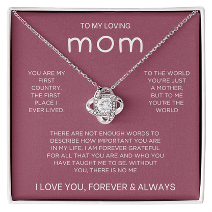 Forever & Always Necklace - Gift from Daughter To Mom, gift from daughter, gift for mom, mom and daughter, gift for mommy