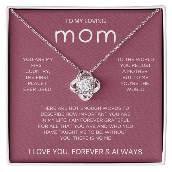 Forever & Always Necklace - Gift from Daughter To Mom, gift from daughter, gift for mom, mom and daughter, gift for mommy