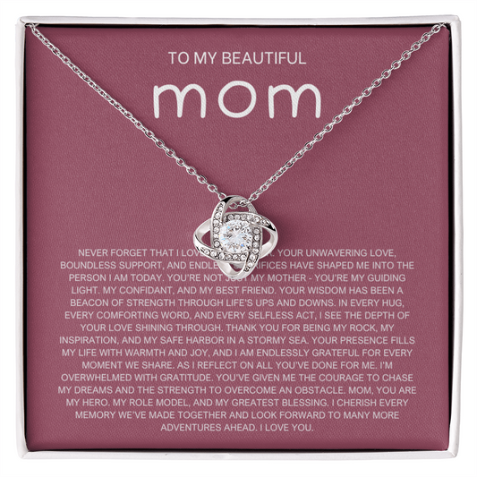 Never Forget Necklace - Gift from Daughter To Mom, gift from daughter, gift for mom, mom and daughter, gift for mommy