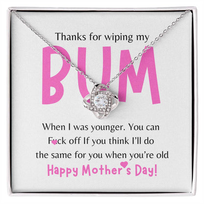 Bum- Love Knot Necklace