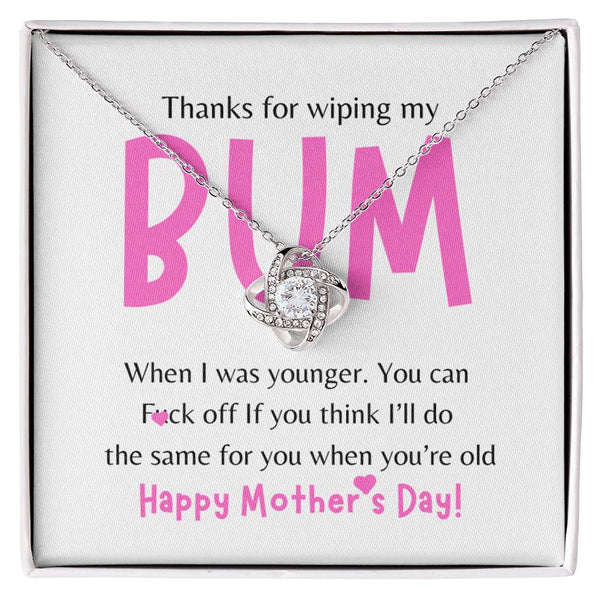 Bum- Love Knot Necklace