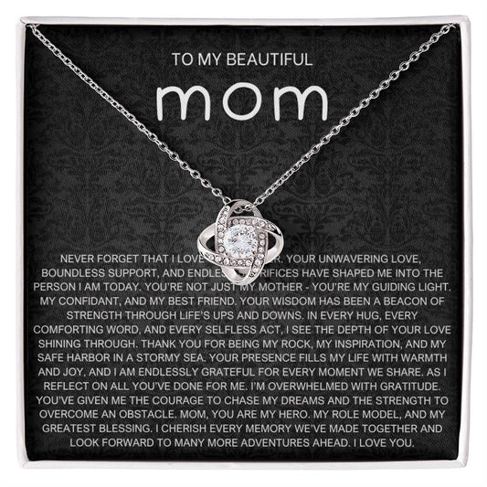Never Forget Necklace - Gift from Daughter To Mom, gift from daughter, gift for mom, mom and daughter, gift for mommy