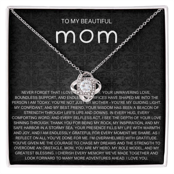 Never Forget Necklace - Gift from Daughter To Mom, gift from daughter, gift for mom, mom and daughter, gift for mommy