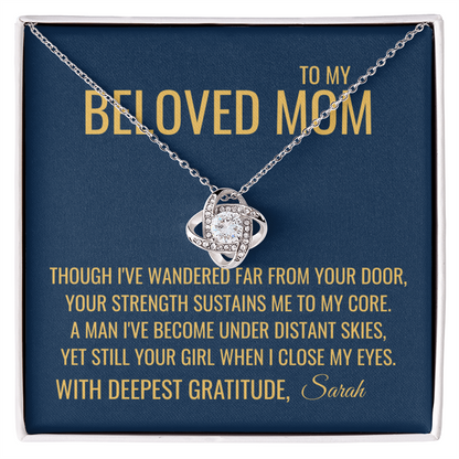 Far From Your Door Necklace - Gift from Daughter To Mom, Mothers day Gift, Mom and Daughter, Gift for Mom, Gift for Mommy, Christmas Gift