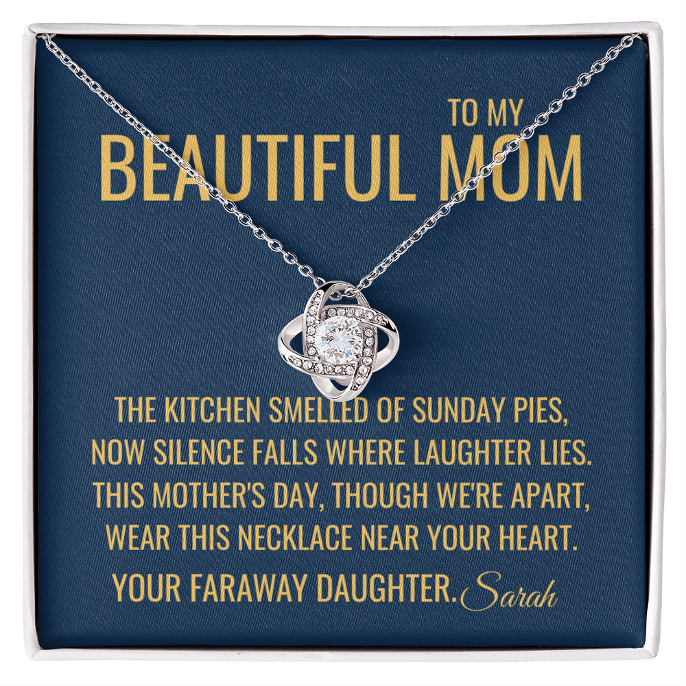 Sunday Pies Necklace - Gift from Daughter To Mom, Mothers day Gift, Mom and Daughter, Gift for Mom, Gift for Mommy, Christmas Gift