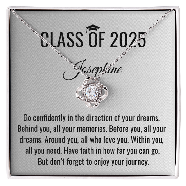 Go Confidently Necklace - Graduation Gift, Graduation Gift for her, Graduation Necklace, Personalized Graduation Gift, PHD Graduation