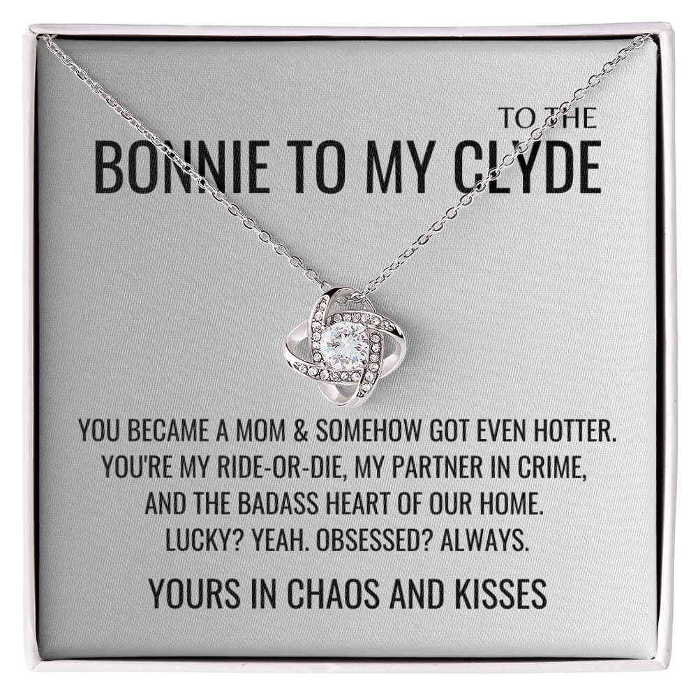 Yours in chaos and kisses Necklace - Mother's Day Gifts for Wife, Gift for Her, Valentines Gift, Keepsake Card Ready To Give Gift In Box