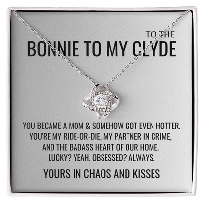 Yours in chaos and kisses Necklace - Mother's Day Gifts for Wife, Gift for Her, Valentines Gift, Keepsake Card Ready To Give Gift In Box