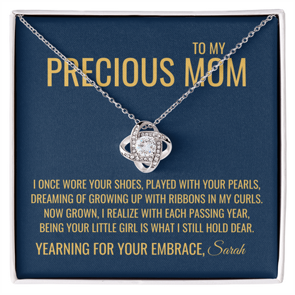 Played With Your Pearls Necklace - Gift from Daughter To Mom, Mothers day Gift, Mom and Daughter, Gift for Mom, Gift for Mommy, Christmas Gift
