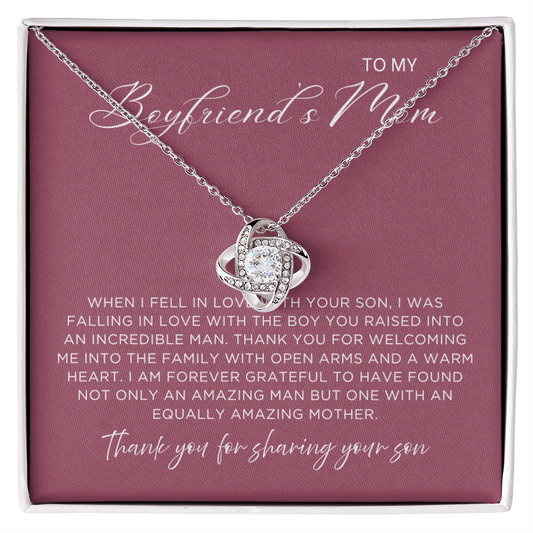 Sharing Your Son Necklace - Gift from Girlfriend To Boyfriend's Mom, gift from girlfriend, gift for Boyfriend's Mom